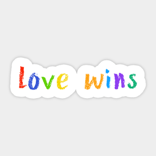 love wins Sticker